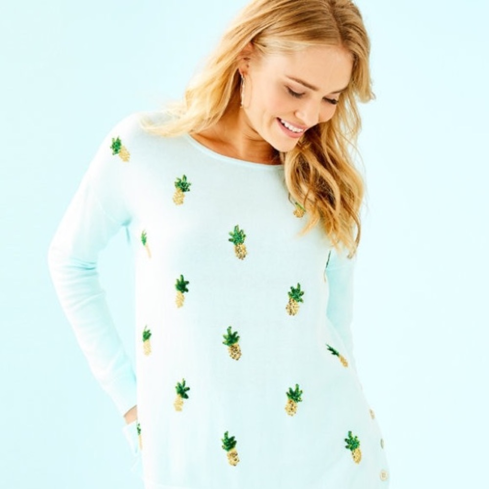 Lilly Pulitzer Caralynn Pineapple Sweater